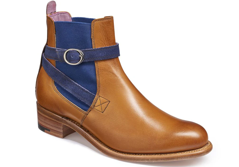 Barker Alexandra - Cedar Calf/Blue Strap