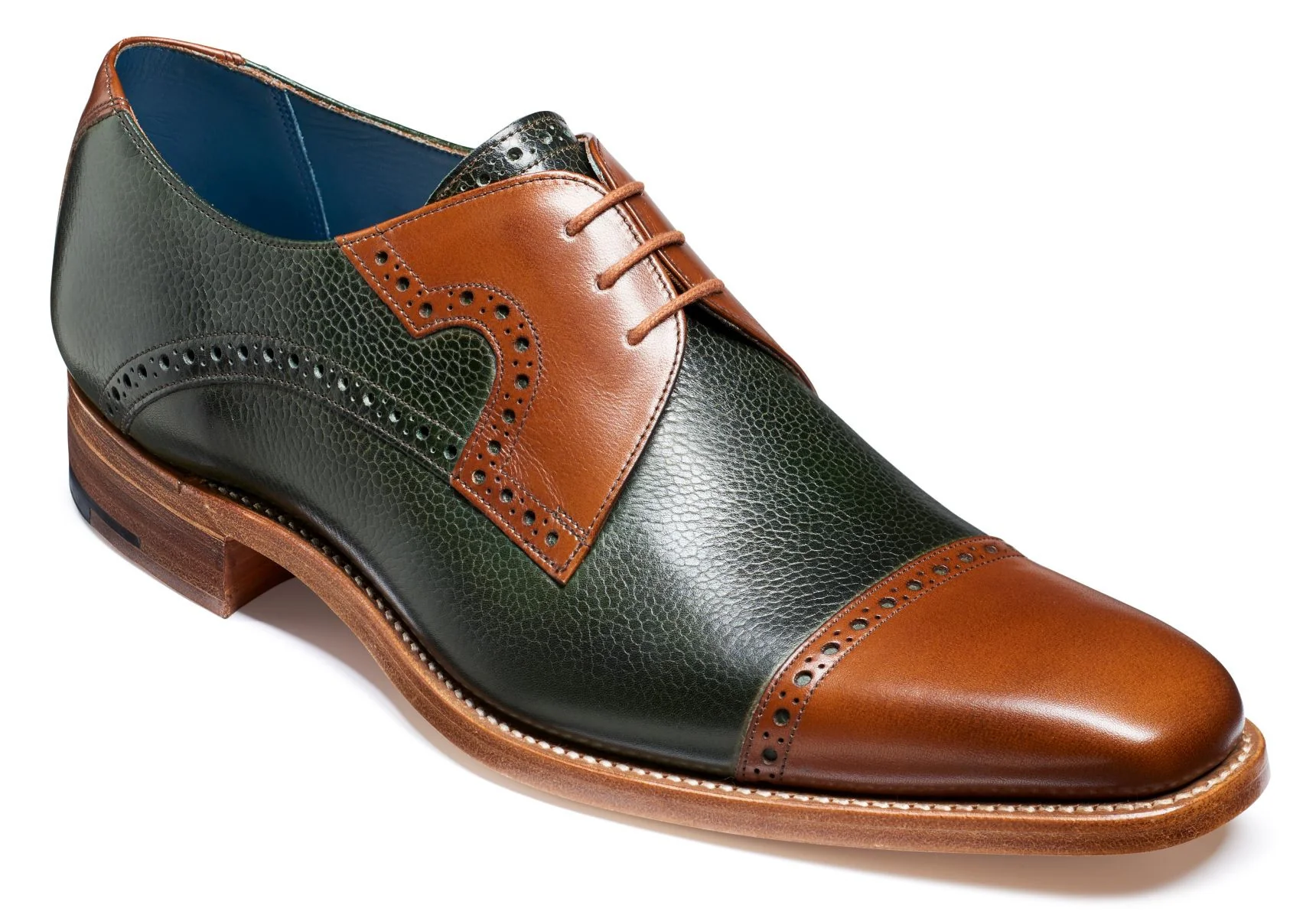 Barker Ashton - Green Grain/Walnut Calf - 6 F
