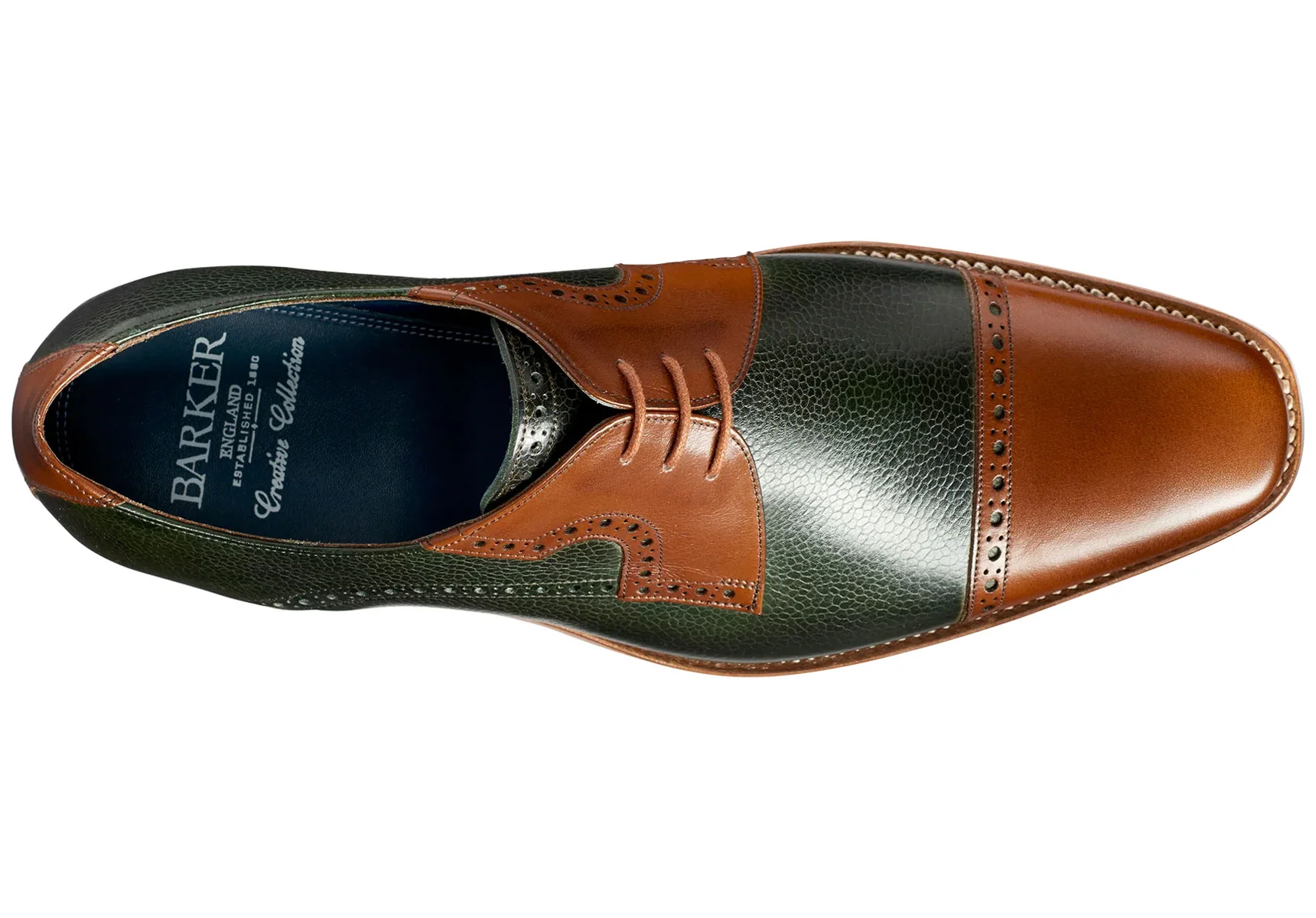 Barker Ashton - Green Grain/Walnut Calf - 6 F - Image 3