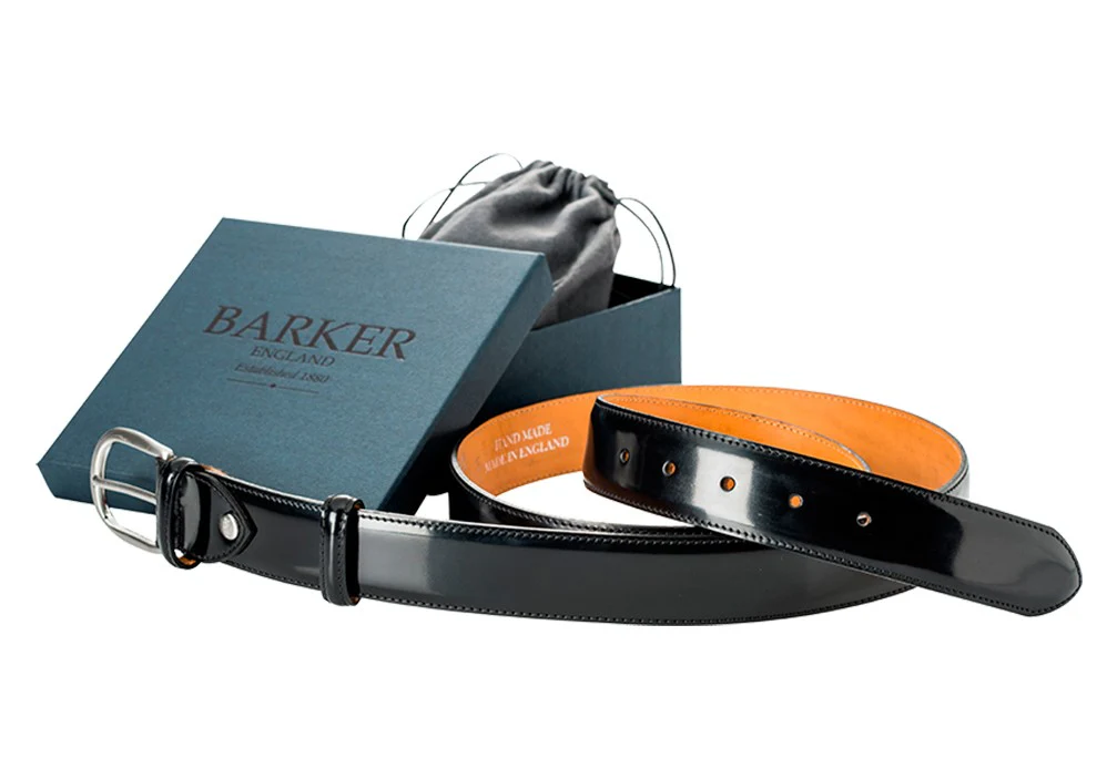 Barker Belt - Black Patent