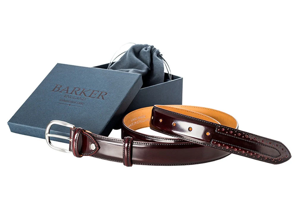 Barker Belt - Burgundy Hi-Shine - Image 2