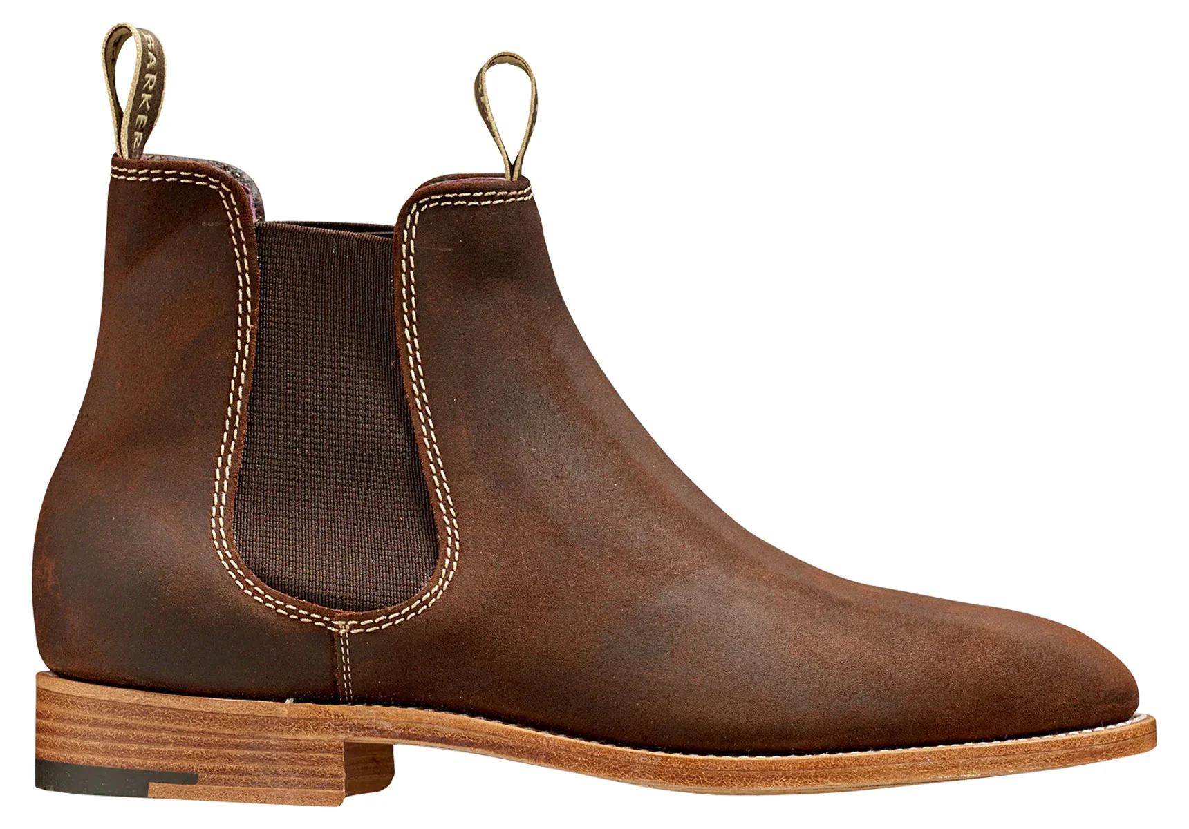 Barker Gina - Mid Brown Waxy Suede - Image 4