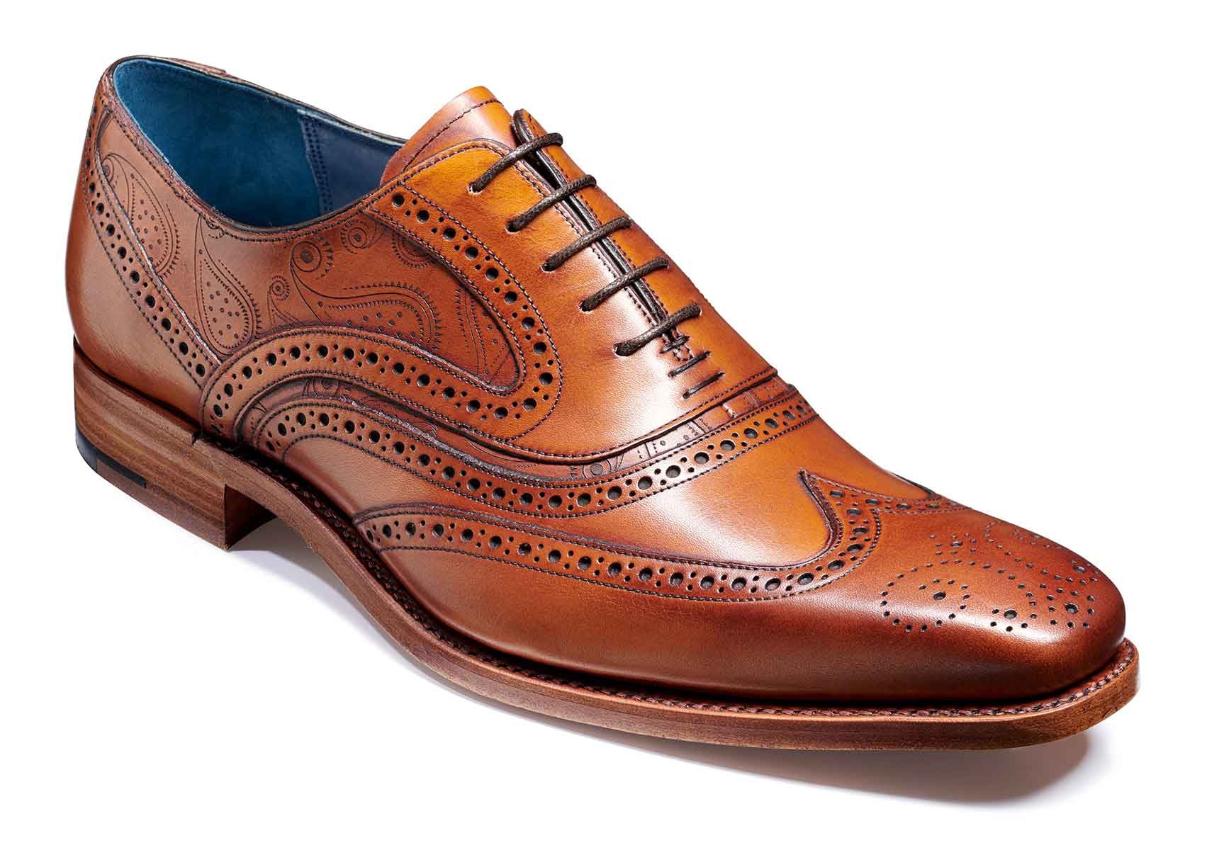 Barker McClean - Antique Rosewood Calf/Paisley Laser