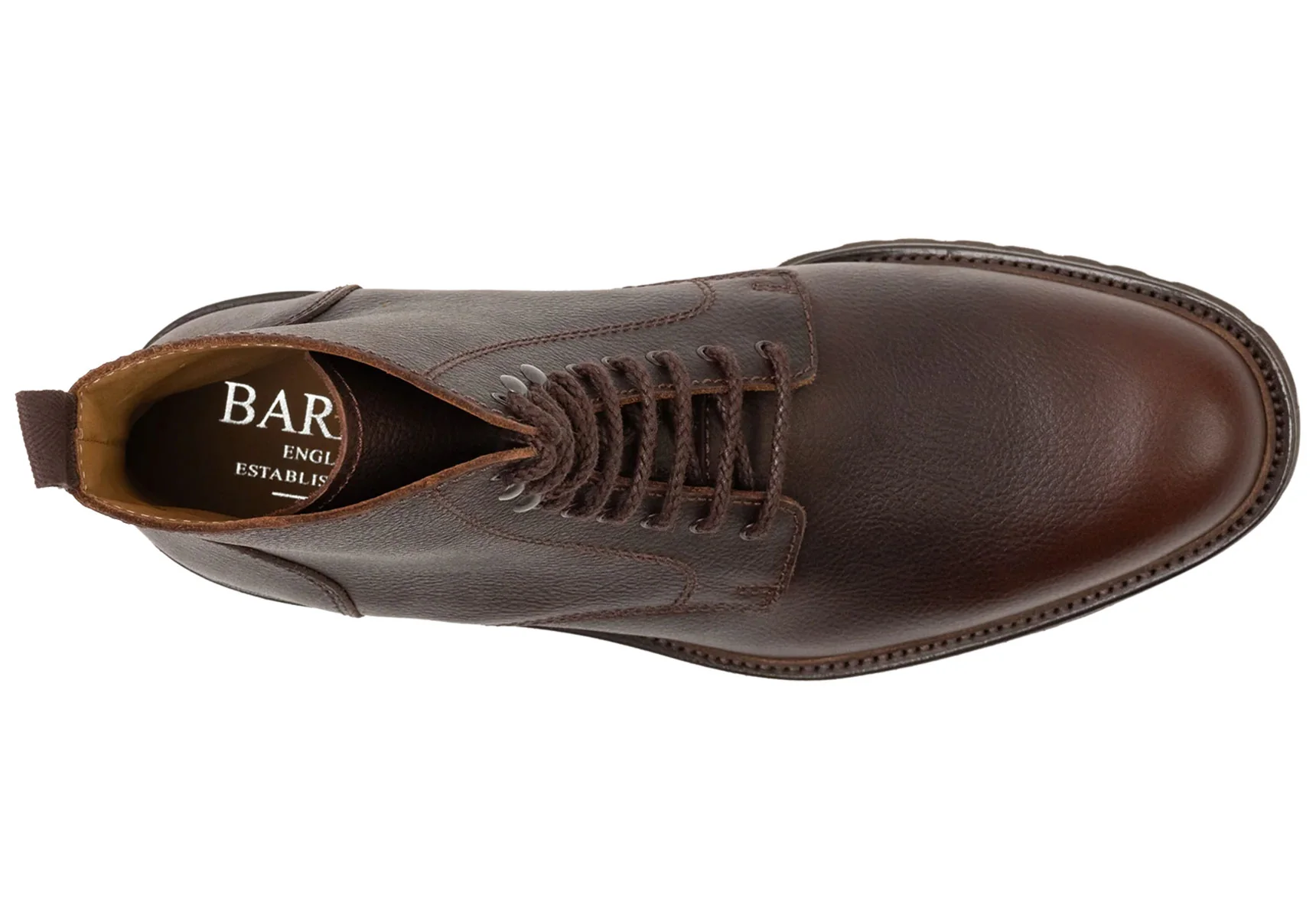 Barker Newquay - Brown Pull Up Grain - Image 3