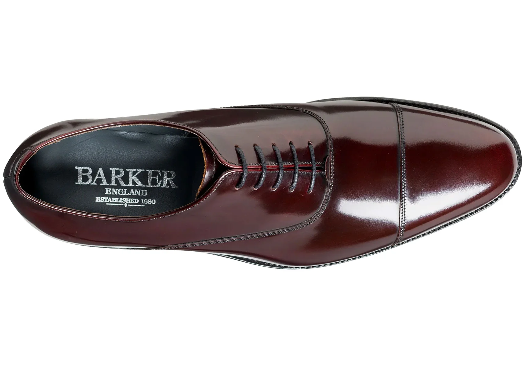 Barker Winsford - Burgundy Hi-Shine - Image 3