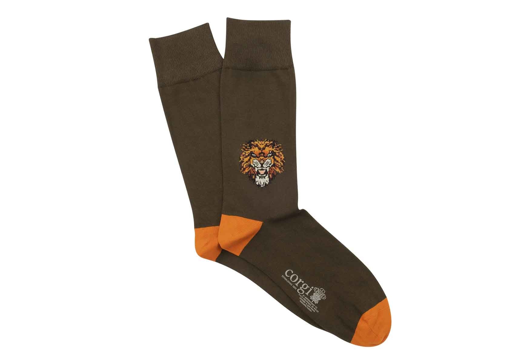 Corgi Angry Lion Socks