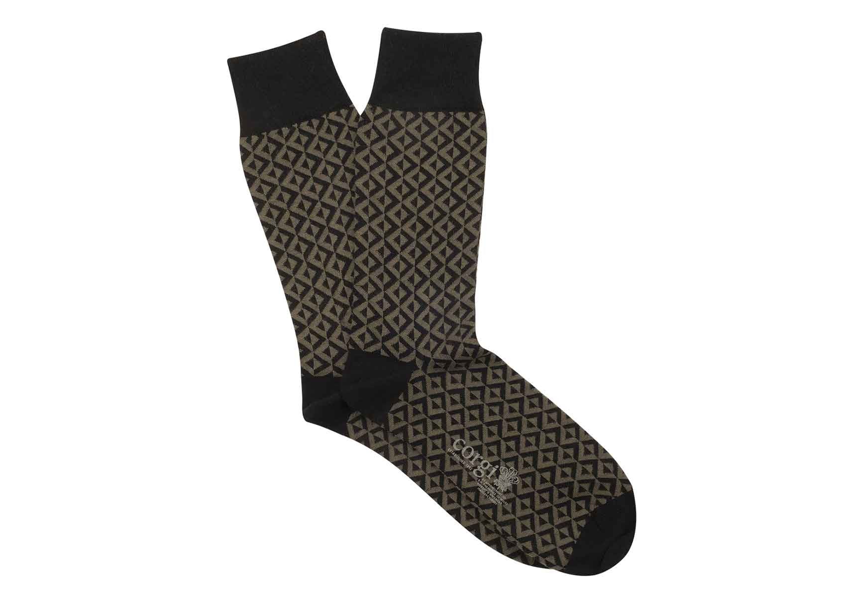 Corgi Geometric Merino Wool Socks - Image 2
