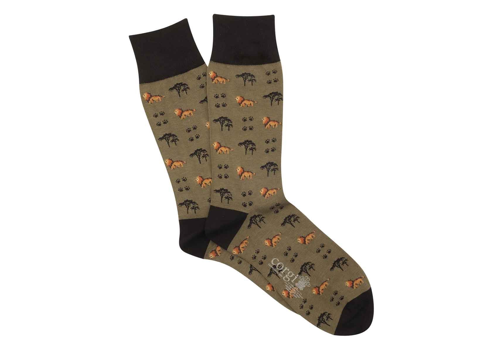 Corgi Lion Pattern Socks