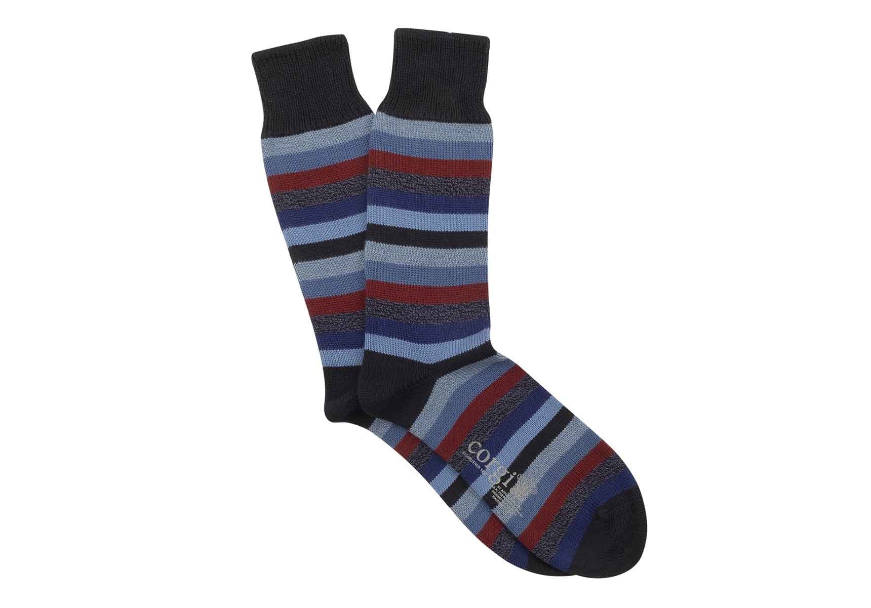 Corgi Seven Colour Stripe Socks