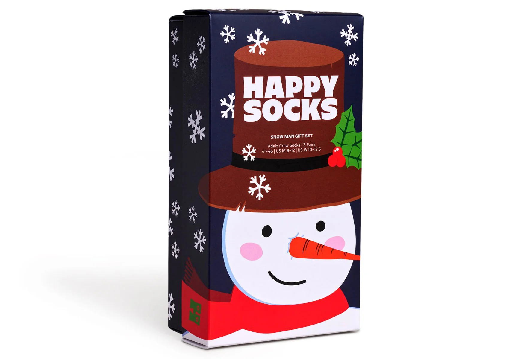 Happy Socks 3-Pack Holiday Navy Socks Gift Set
