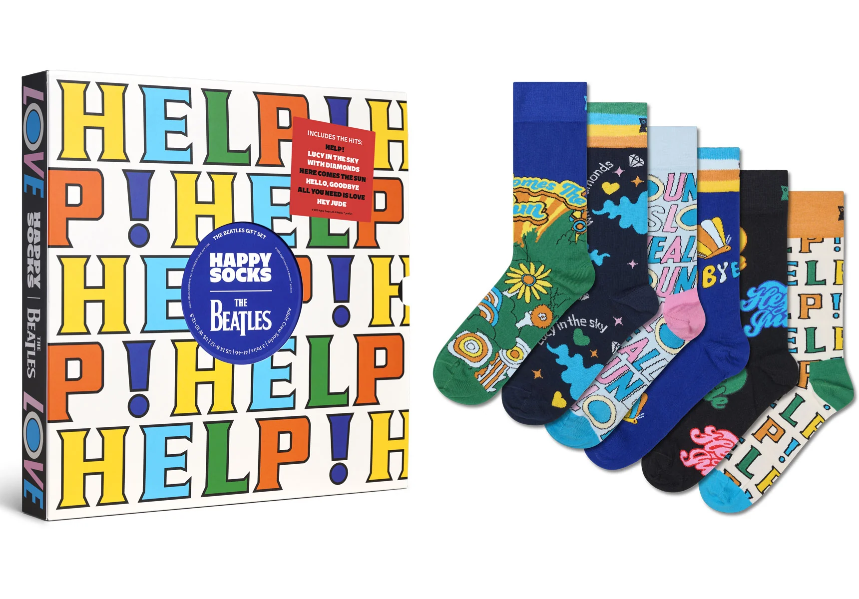 Happy Socks The Beatles 6-Pack Socks Gift Set - Image 2