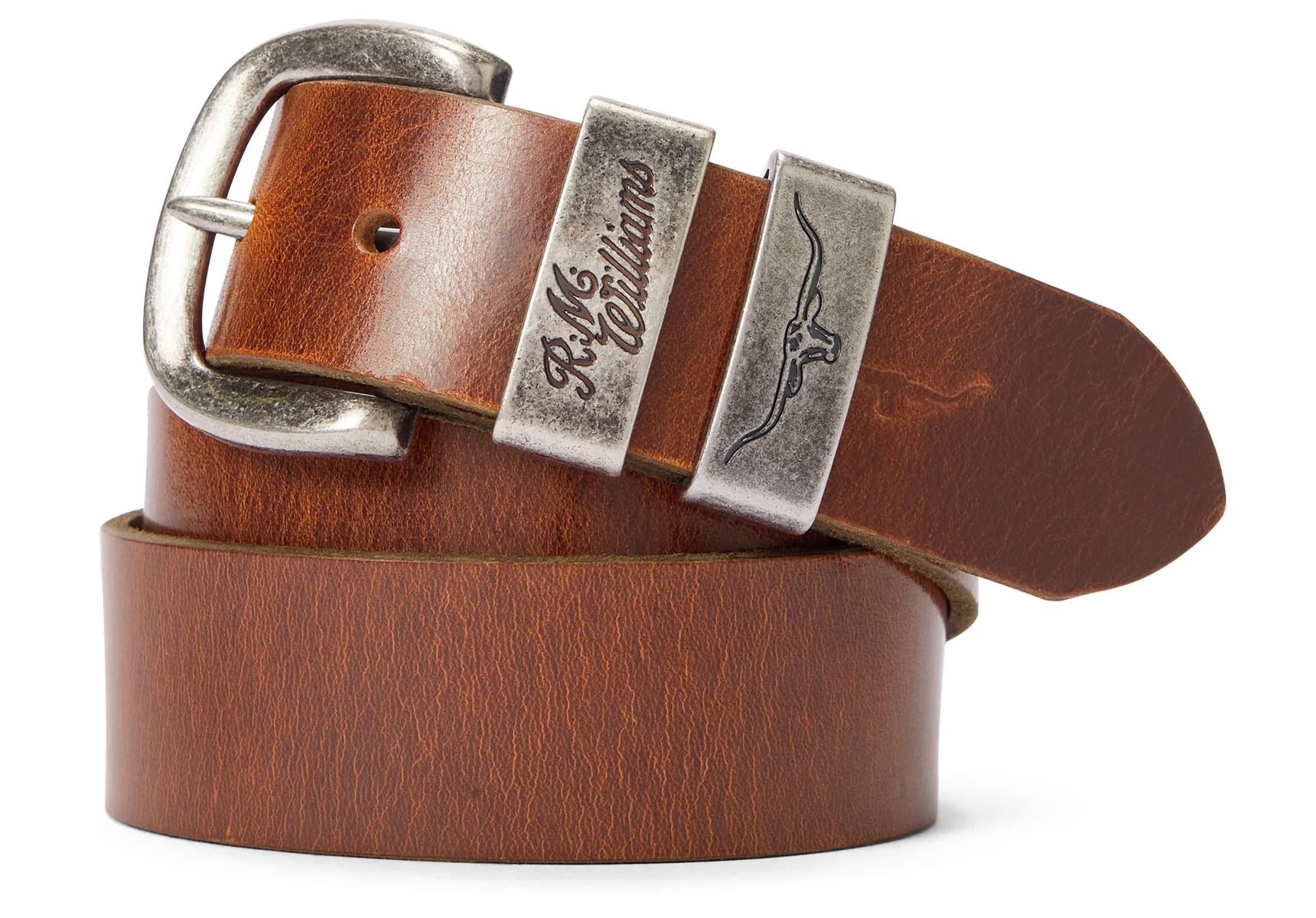 R.M. Williams 1 1/2" Drover Belt - Mid Brown
