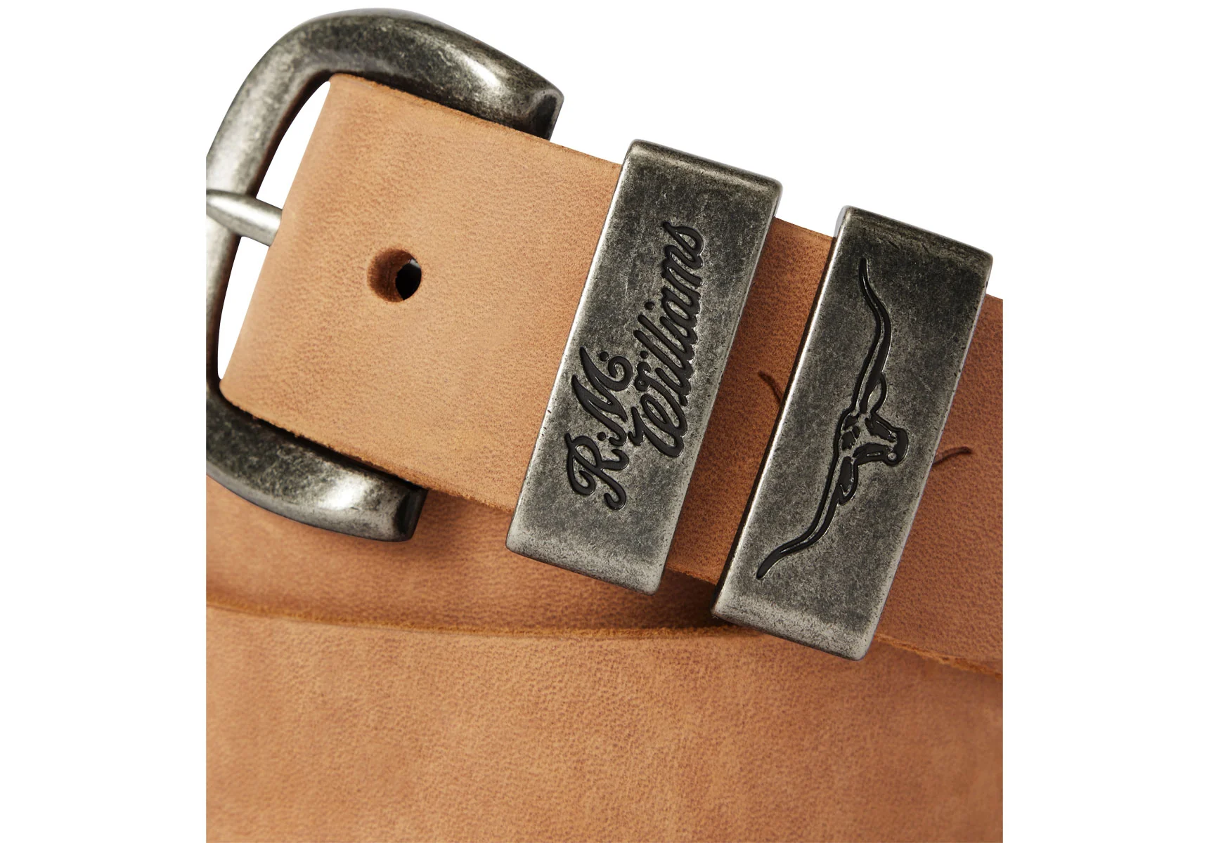 R.M. Williams 1 1/2" Drover Belt - Vintage Brown - Image 4