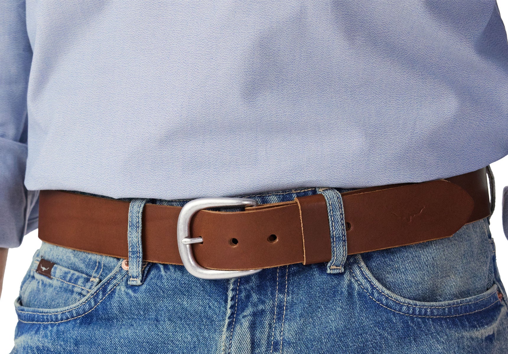 R.M. Williams 1 1/2" Traditional Belt - Dark Tan - Image 5