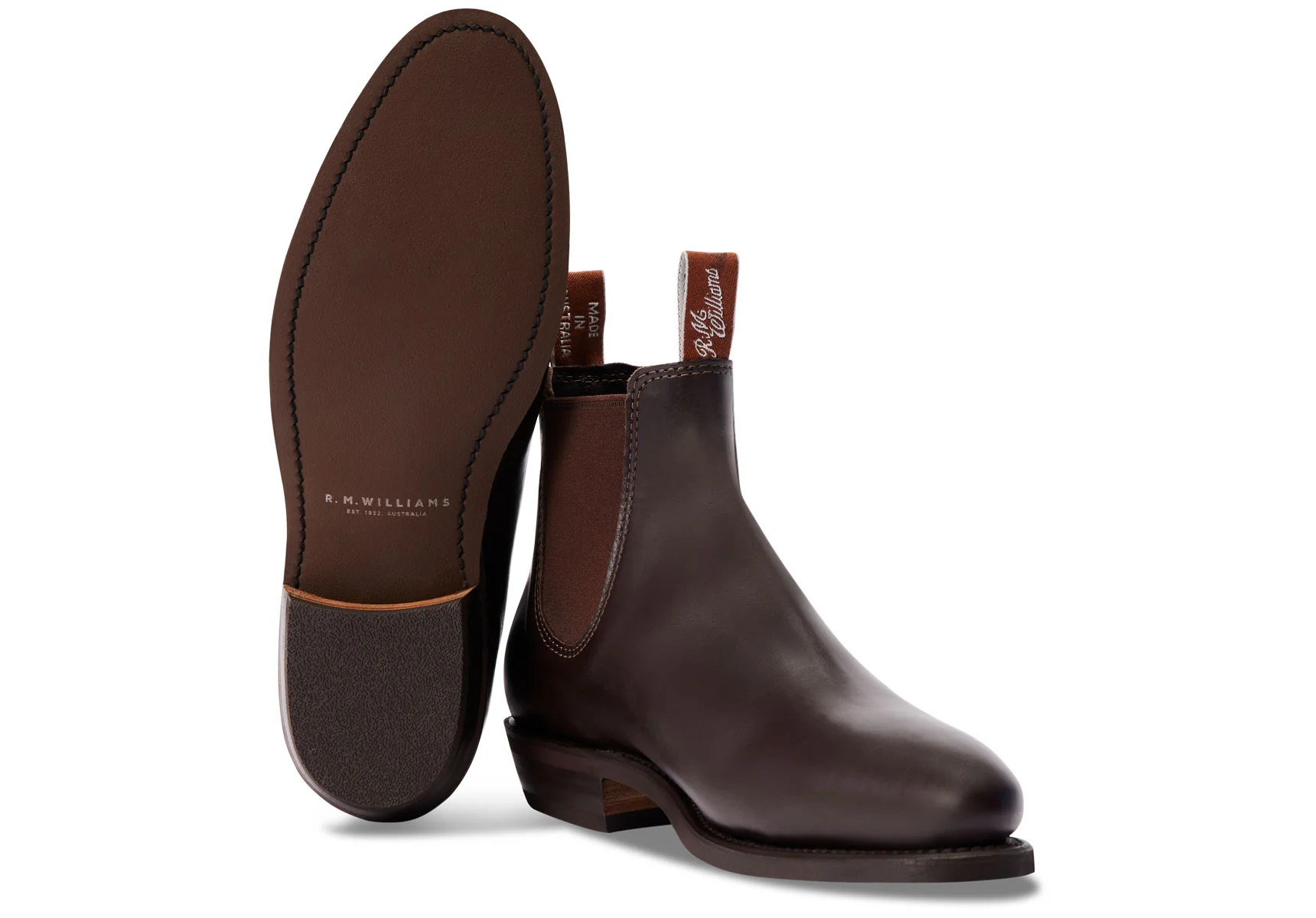 R.M. Williams Adelaide Rubber Sole - Chestnut - Image 2