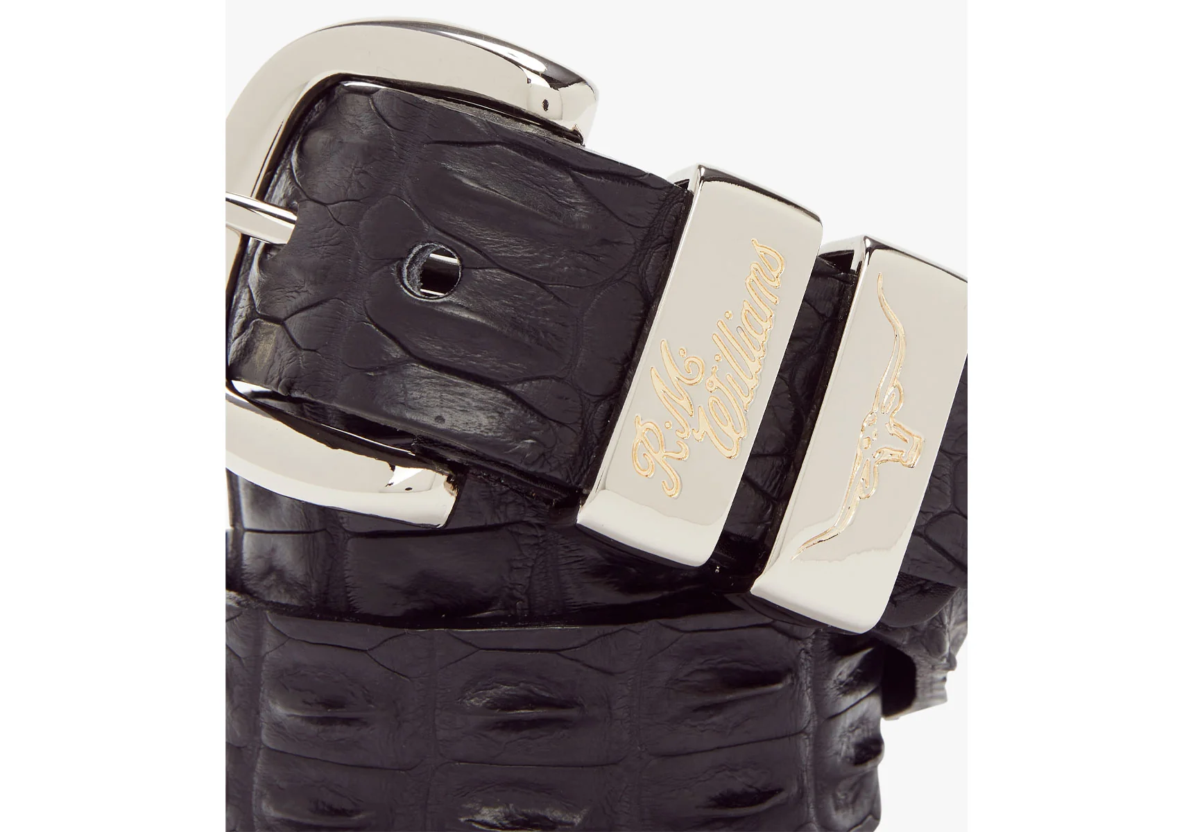 R.M. Williams 1 1/2" Australian Crocodile Leather Belt - Image 14