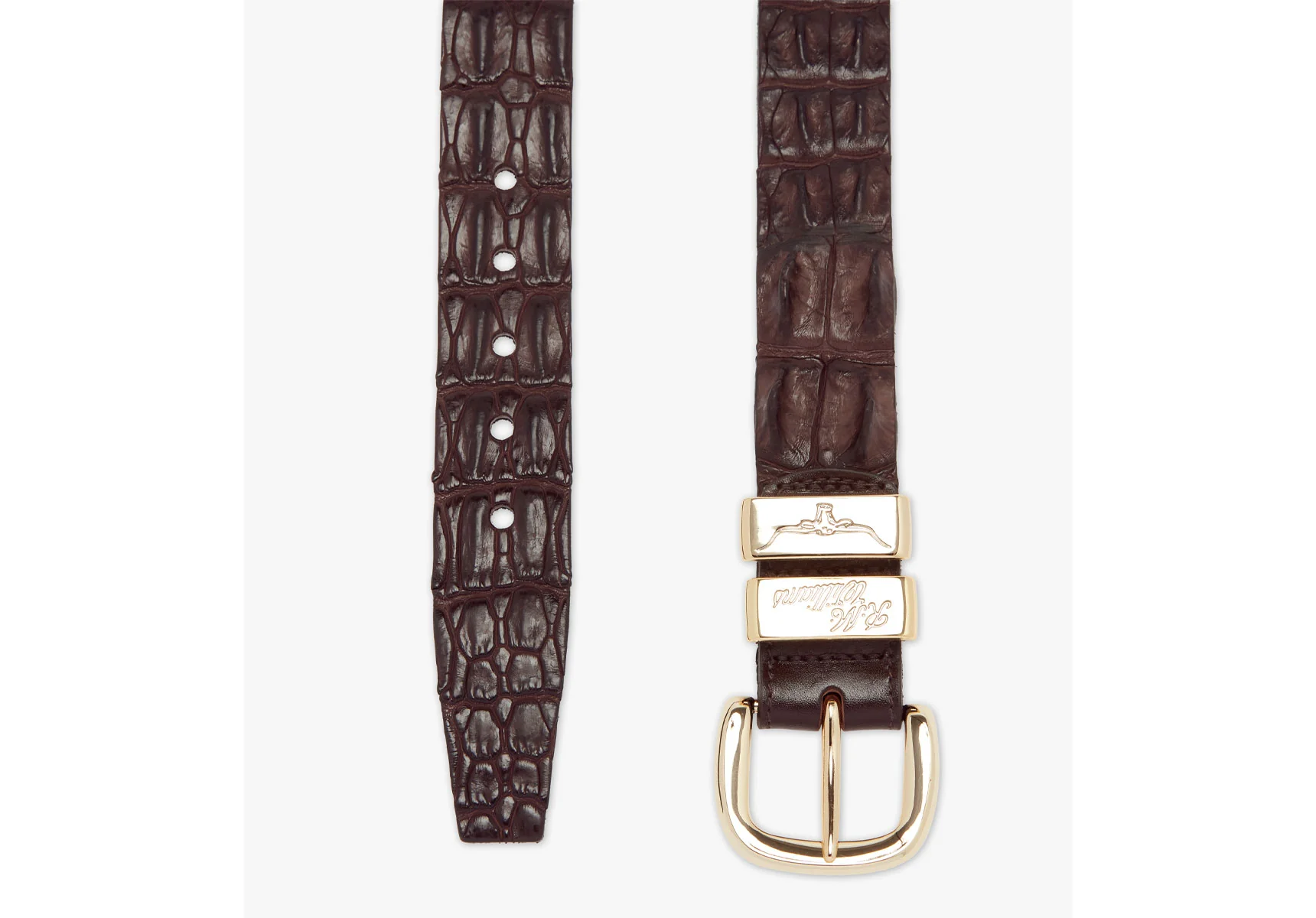 R.M. Williams 1 1/2" Australian Crocodile Leather Belt - Image 7