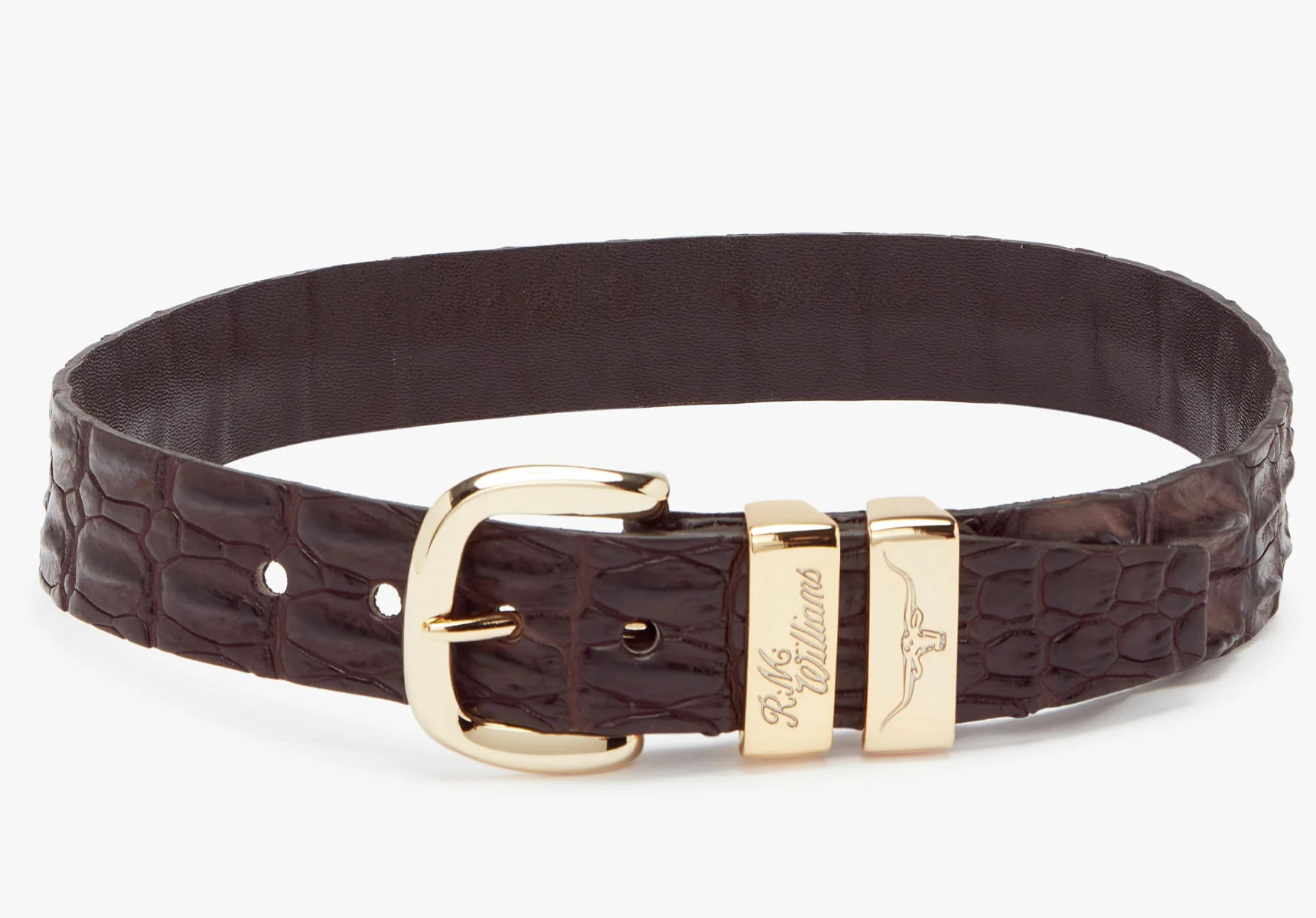R.M. Williams 1 1/2" Australian Crocodile Leather Belt - Image 8