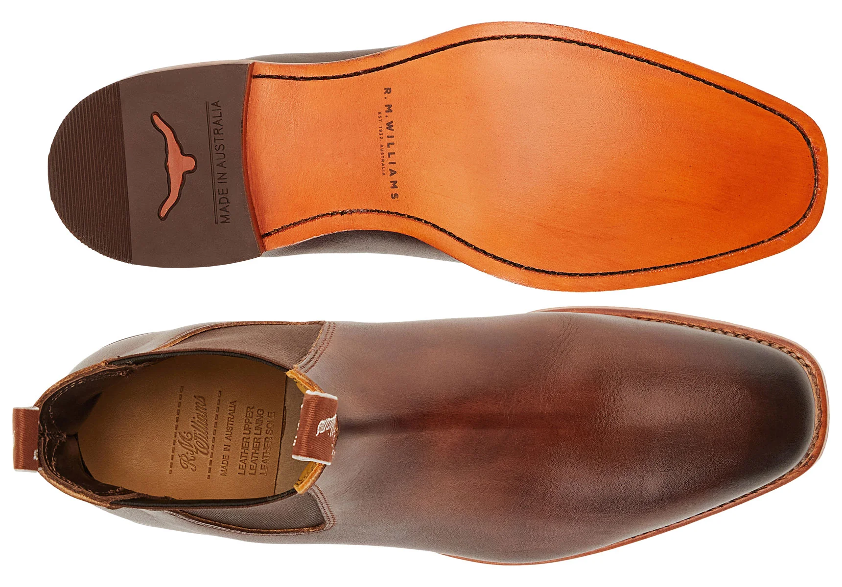 R.M. Williams Chinchilla Chelsea Boot - Bordeaux - Image 2