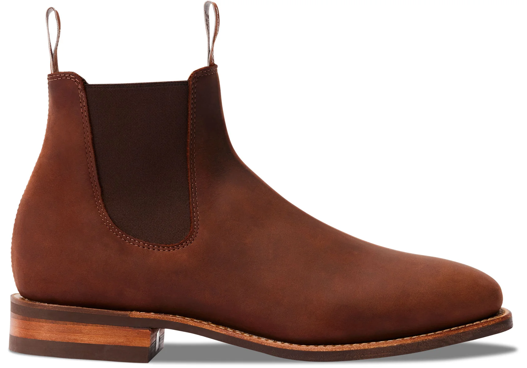 R.M. Williams Comfort Craftsman Chelsea Boot - Bark Distressed Leather - Image 4