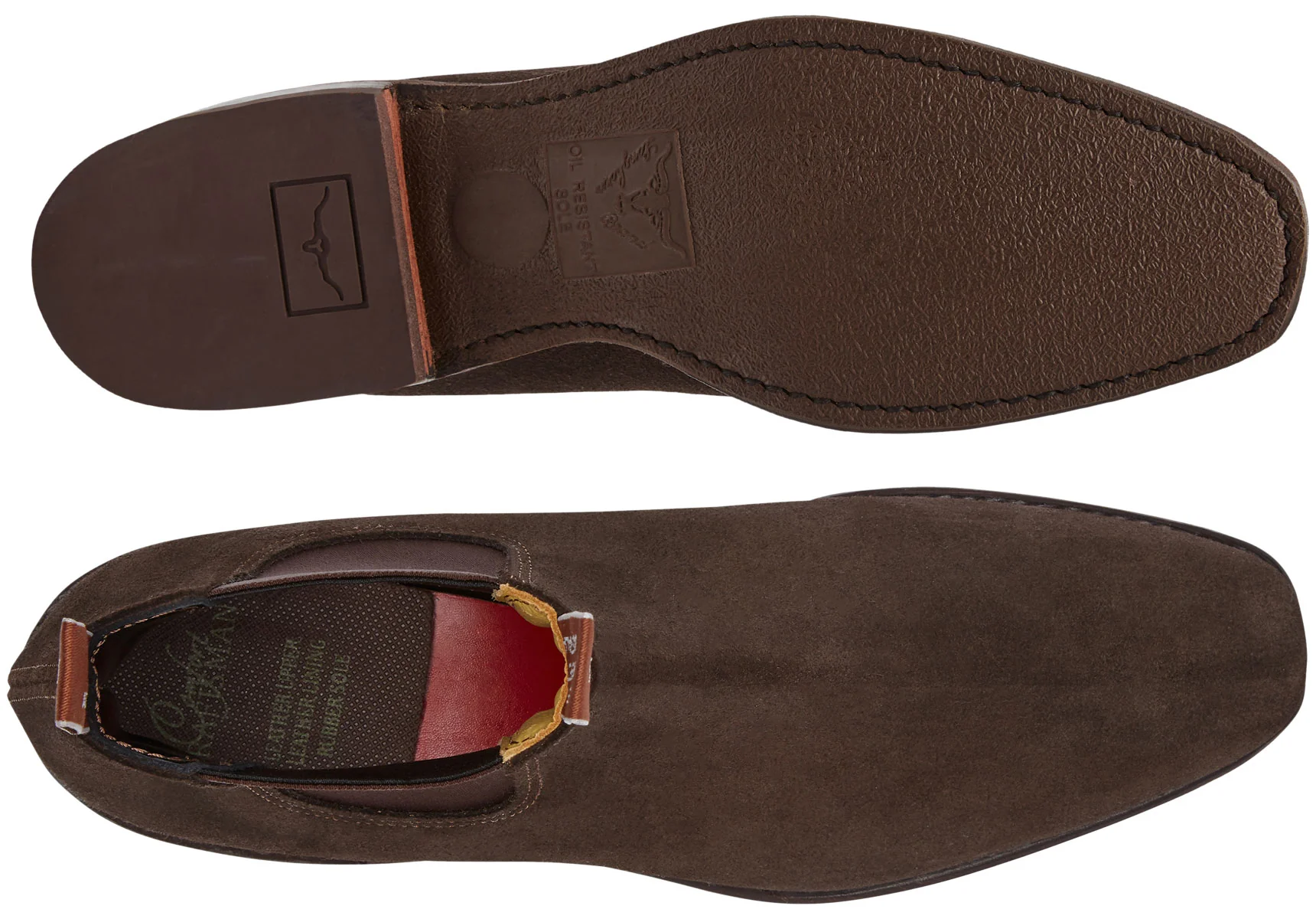 R.M. Williams Comfort Craftsman Suede Chelsea Boot - Chocolate Suede - Image 2