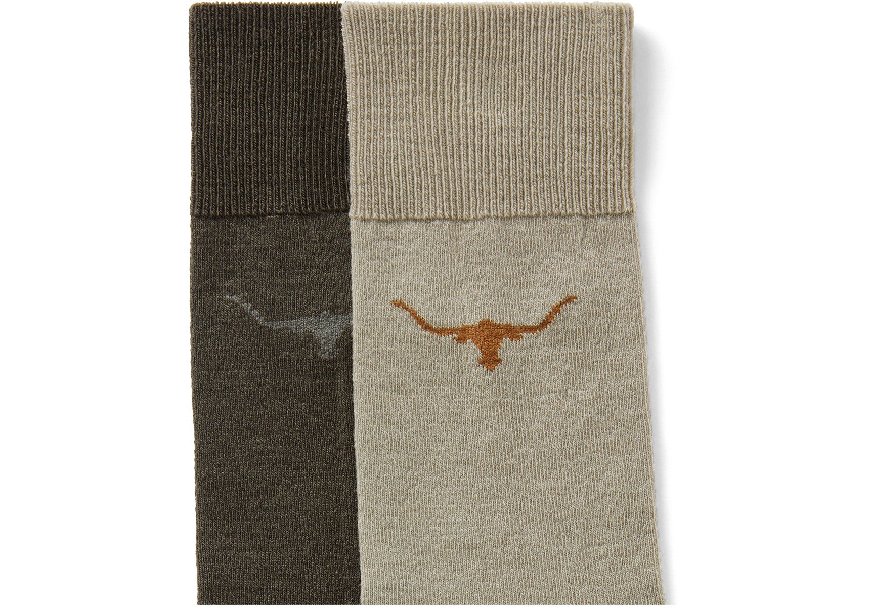 R.M. Williams Longhorn Socks 2 Pack - Eucalypt/Taupe - Image 2