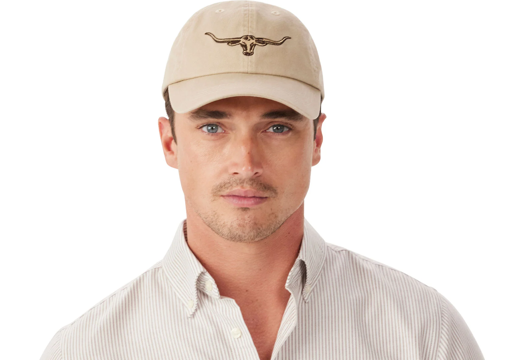 R.M. Williams Longhorn Twill Cap - Ecru - Image 5