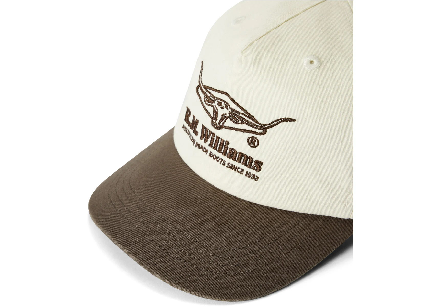 R.M. Williams Percy Twill Cap - Natural Khaki - Image 4