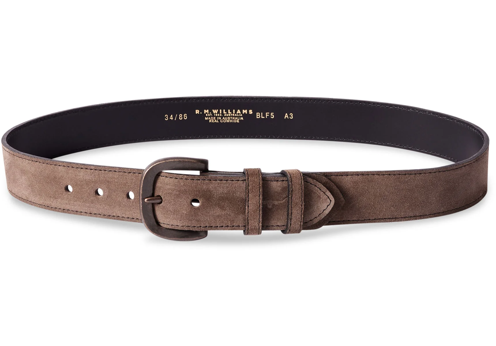 R.M. Williams Ryder Belt - Lichen Suede - Image 3