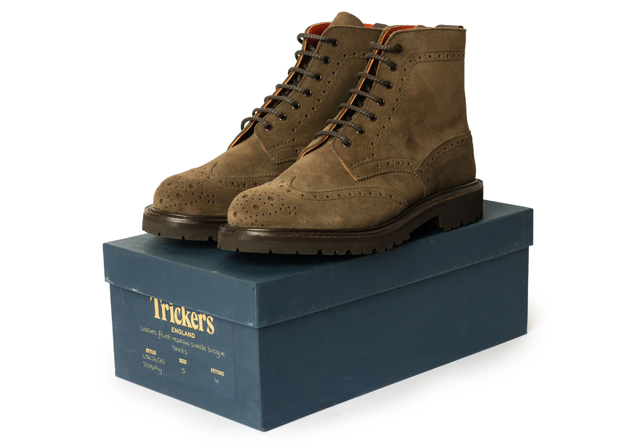 Tricker's Stephy - Flint Repello Suede - Image 6